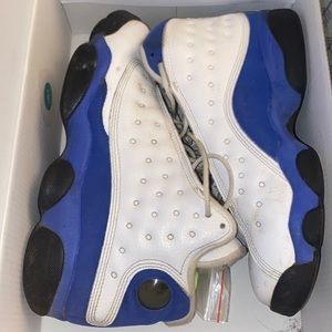 White Royal blue Jordan 13 size 7y